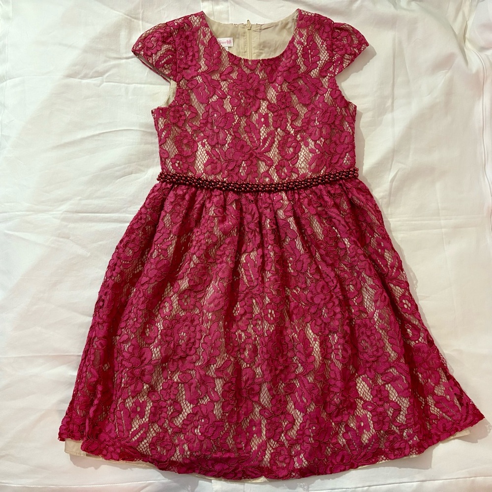 Bonnie Jean Lace Dress, Size 14 big girls